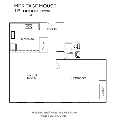 Heritage House floorplan, St. Paul, Minnesota